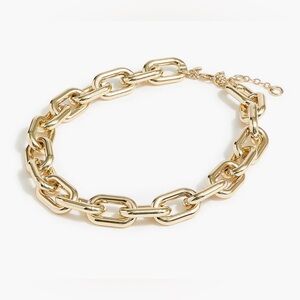 J. Crew Elegant Chunky Gold Link Necklace